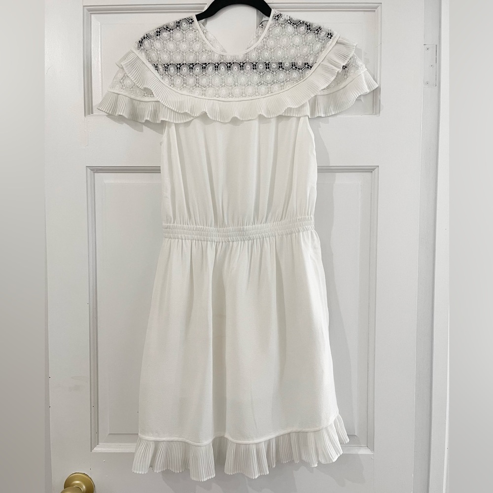 Sandro White Mini Dress